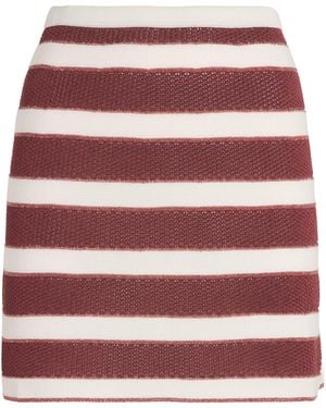 Eres Knitted Intervalle Mini Skirt - Red