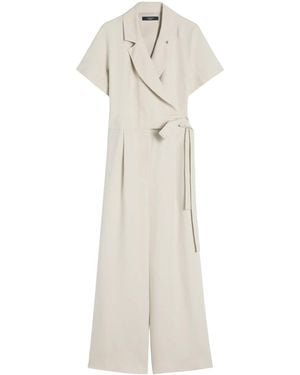 Weekend by Maxmara Crepe Jumpsuit - White