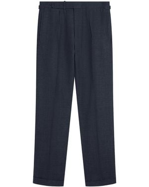 dunhill Wool Pleated Pants - Blue