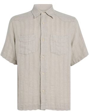 Oliver Spencer Linen Santiago Shirt - White
