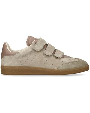 Isabel Marant Suede Velcro Beth Sneakers - Brown