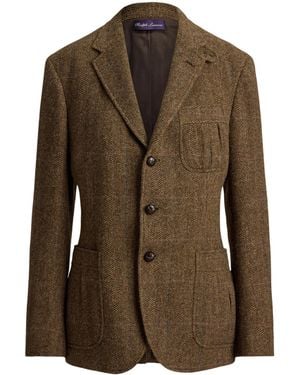 Ralph Lauren Tweed Bonner Jacket - Brown