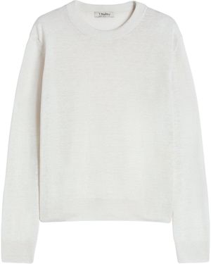 Max Mara Linen Jumper - White