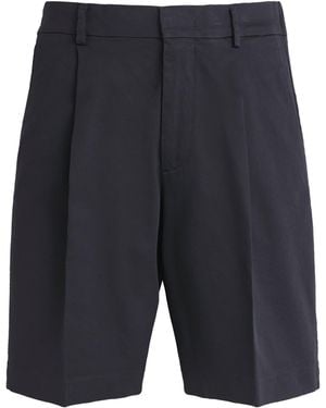 NN07 Stretch-Cotton Kay Pleated Shorts - Blue