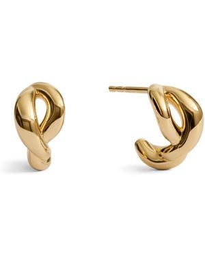 Monica Vinader Vermeil Ochre Huggie Earrings - Metallic