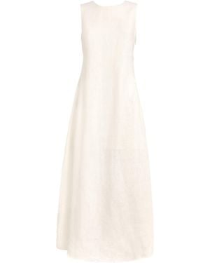 Posse Linen Matilda Maxi Dress - White