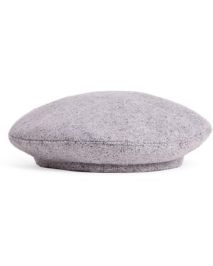 Eleventy Silk-Cashmere Beret - Grey