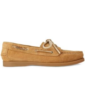 Kurt Geiger Suede Boat Shoes - Brown