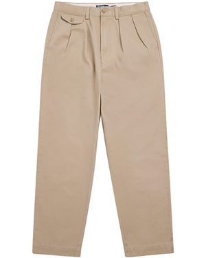 Polo Ralph Lauren Cotton Pleated Whitman Chinos - Natural