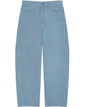 Givenchy Couture Seam Barrel-Leg Jeans - Blue