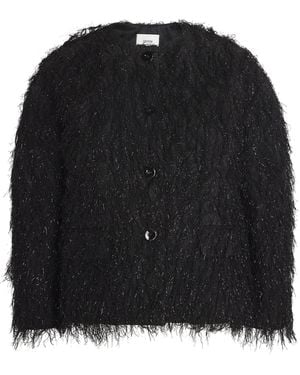 Erdem Fil Coupé Cropped Jacket - Black