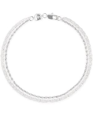 Astrid & Miyu Illusion Duo Chain Bracelet - White