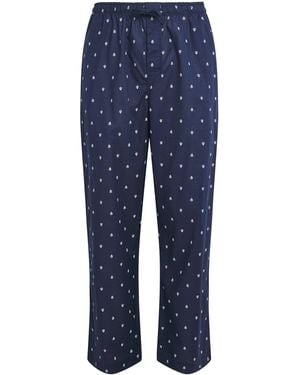 Derek Rose Cotton Batiste Printed Pyjama Bottoms - Blue
