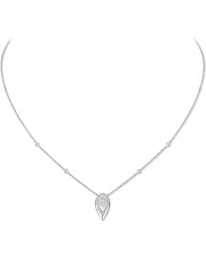 Messika Fiery And Diamond Pendant Necklace - Natural