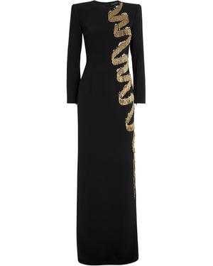 Jenny Packham Embellished Liberty Maxi Dress - Black
