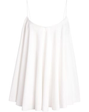 Jacquemus Jersey Open Back Voile Top - White