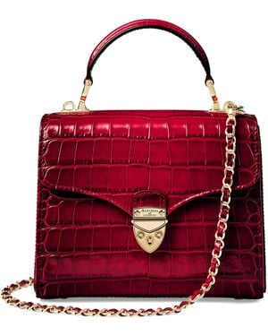 Aspinal of London Midi Mayfair Top-Handle Bag - Red