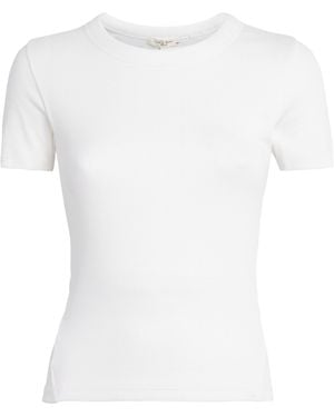 Rag & Bone Ribbed Essential T-Shirt - White