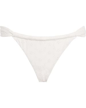 Faithfull the Brand Broderie Anglaise Andez Bikini Bottoms - White