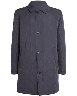 Pal Zileri Reversible Overcoat - Blue