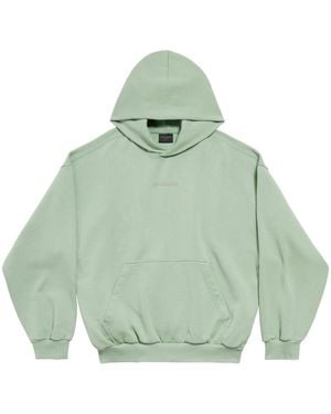 Balenciaga Cotton Logo Hoodie - Green