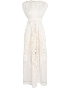 Zimmermann Linen Daylight Maxi Dress - White