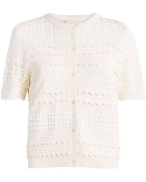 Ulla Johnson Embroidered Abriana Cardigan - White