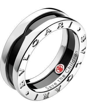 BVLGARI Sterling Save The Children Ring - Metallic