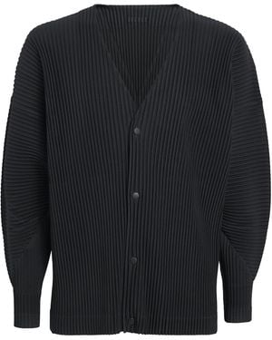 Homme Plissé Issey Miyake Pleated Cardigan - Blue