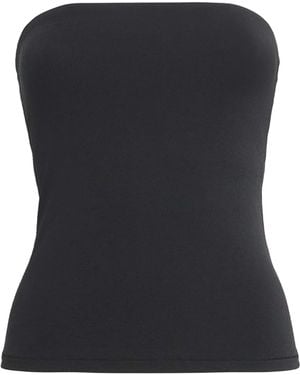 Skims Cotton Jersey Tube Top - Black