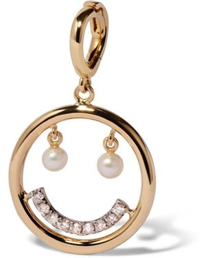 Annoushka Diamond And Freshwater Pearl Mythology Happy Face Charm - Metallic