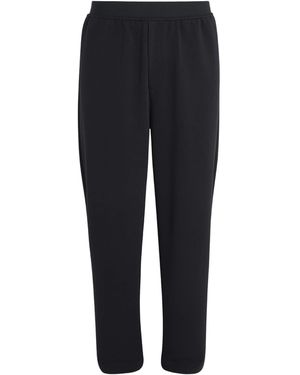 MM6 by Maison Margiela Cotton-Blend Wide-Leg Joggers - Black