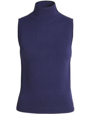 STAUD Knitted Montclair Tank Top - Blue