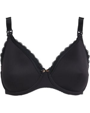 Chantelle Lace-Trim Maternity Bra - Black