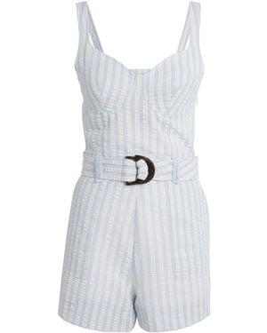 Jonathan Simkhai Striped Kai Playsuit - White