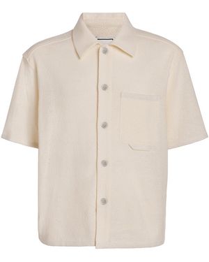 WOOYOUNGMI Seersucker Short-Sleeve Shirt - Natural