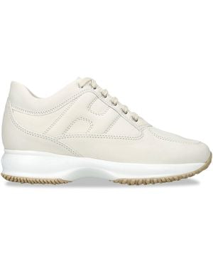 Hogan Leather Interactive Sneakers - White
