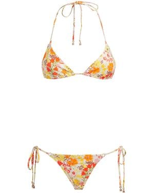 Zimmermann Floral Solstice Bikini - Metallic