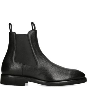 Tom Ford Leather Owen Chelsea Boots - Black