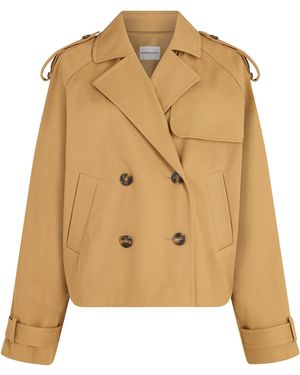 Claudie Pierlot Short Trench Coat - Natural