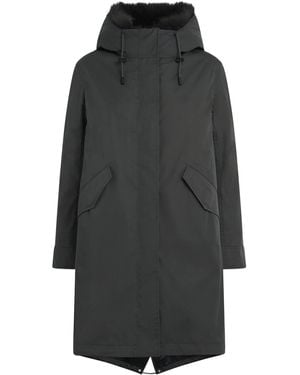 Yves Salomon Fox-Rabbit Blended-Cotton Parka - Gray
