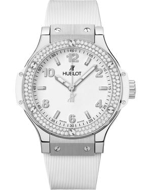 Hublot Stainless Steel And Diamond Big Bang Watch - Metallic