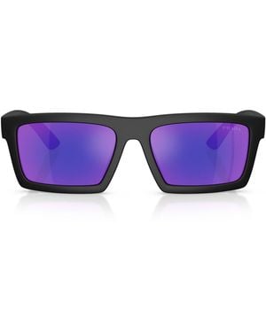 Prada Linea Rossa Pra07S Rectangular Sunglasses - Purple