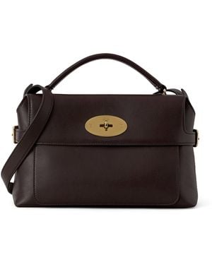 Mulberry Small Leather Stevie Top-Handle Bag - Black