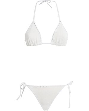 Hunza G Swarovski Gina Triangle Bikini - White
