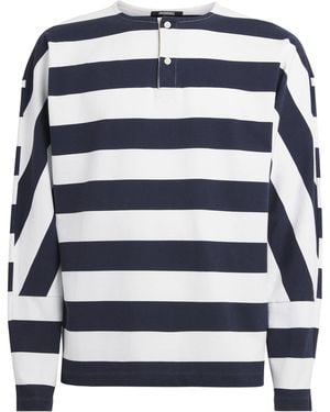Jacquemus Cotton Sailor Henley T-Shirt - Blue