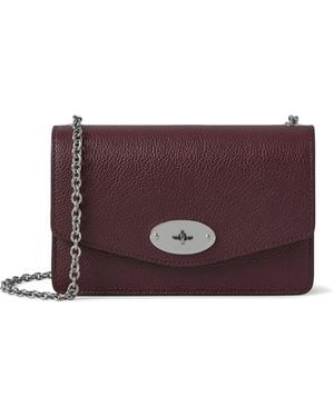 Mulberry Small Leather Darley Cross-Body Bag - Purple