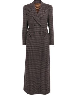 Blazé Milano Houndstooth Mikado Anyway Coat - Grey