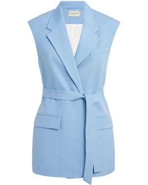 Camilla & Marc Wool Atlantis Blazer Vest - Blue
