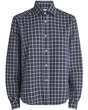 With Nothing Underneath Organic Cotton Classic Shirt - Blue